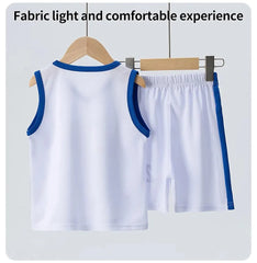 Summer Children's Basketball Uniform Set for Boys and Girls Sports Vest Shorts 23rd Handsome Style Ideal for Students