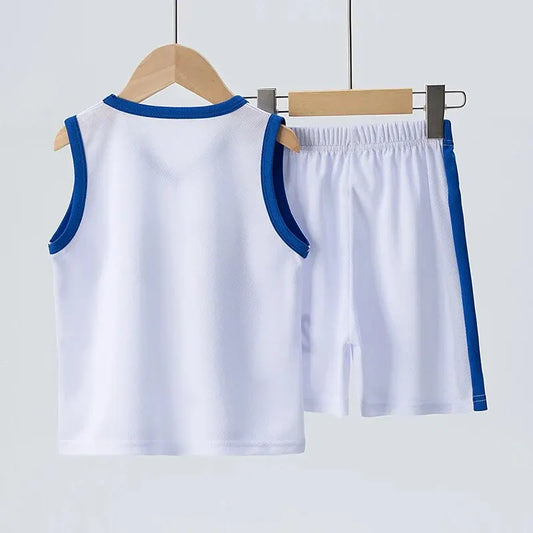 Summer Children's Basketball Uniform Set for Boys and Girls Sports Vest Shorts 23rd Handsome Style Ideal for Students